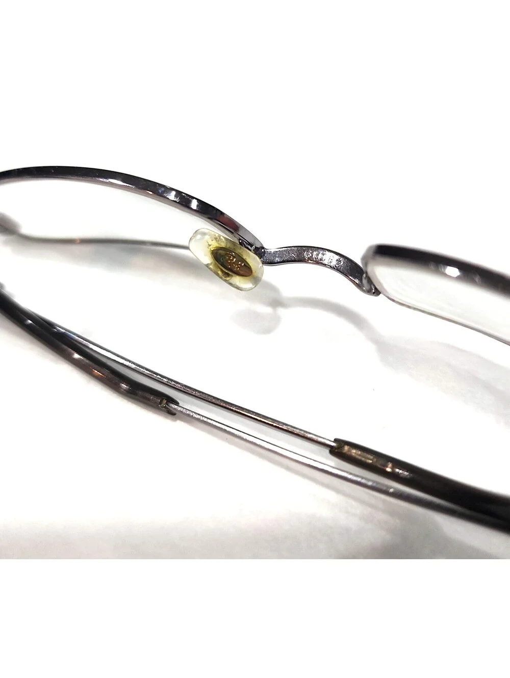 Ray Ban RB6076 2553 Broken Nose Parts Gunmetal Rectangle Eyeglasses 49-19 135